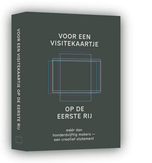 Voor een visitekaartje op de eerste rij boek cover