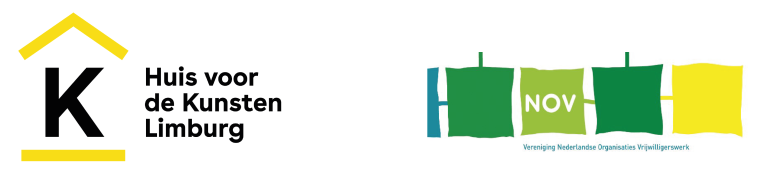 Logo's van Huis voor de Kunsten Limburg en Vereniging NOV