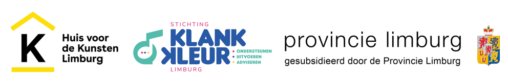 Logo Huis voor de Kunsten Limburg, Stichting Klankkleur Limburg en Provincie Limburg